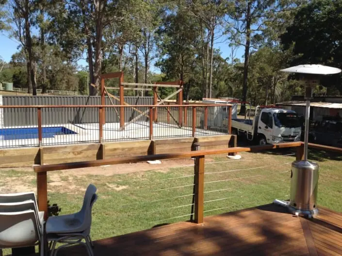 Entertainment area extension under construction in Capalaba