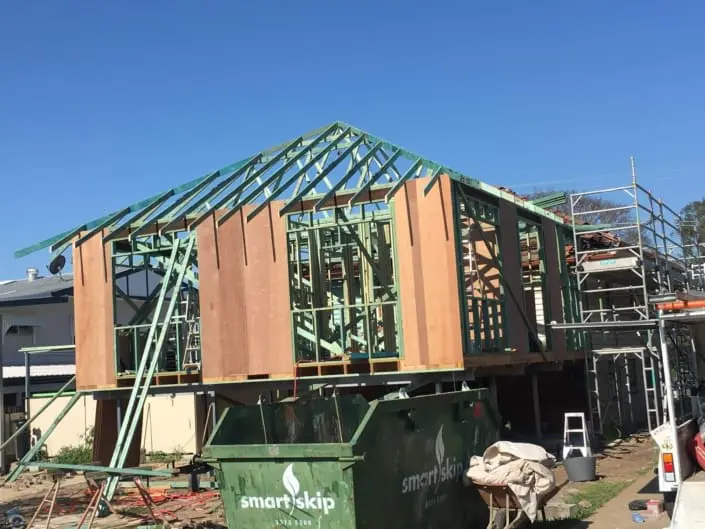 Large home extension under construction in Bayside Brisbane